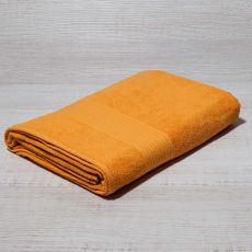 Полотенце махровое оранжевое 