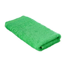 Полотенце махровое Ярко-зеленое греческий бордюр