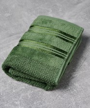Полотенце махровое Luxury 70x135 темно - зеленое