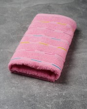 Полотенце махровое Штрих 50x90 розовое